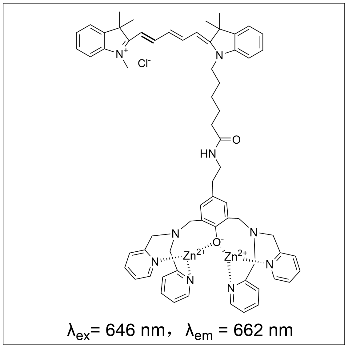 凋亡靶向荧光探针ZnDPA-Cy5