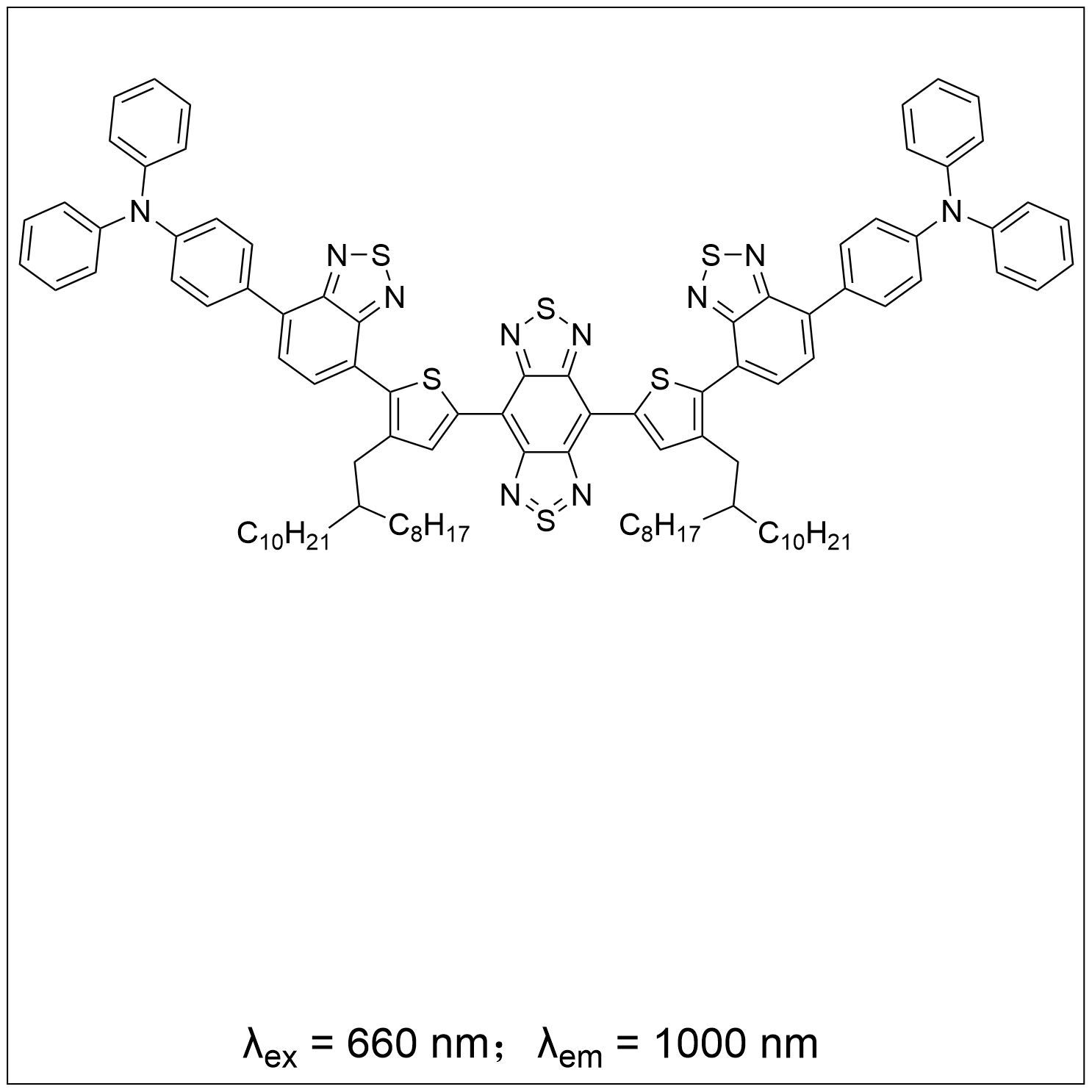 近红外二区荧光染料BBTDT-BT-TPA