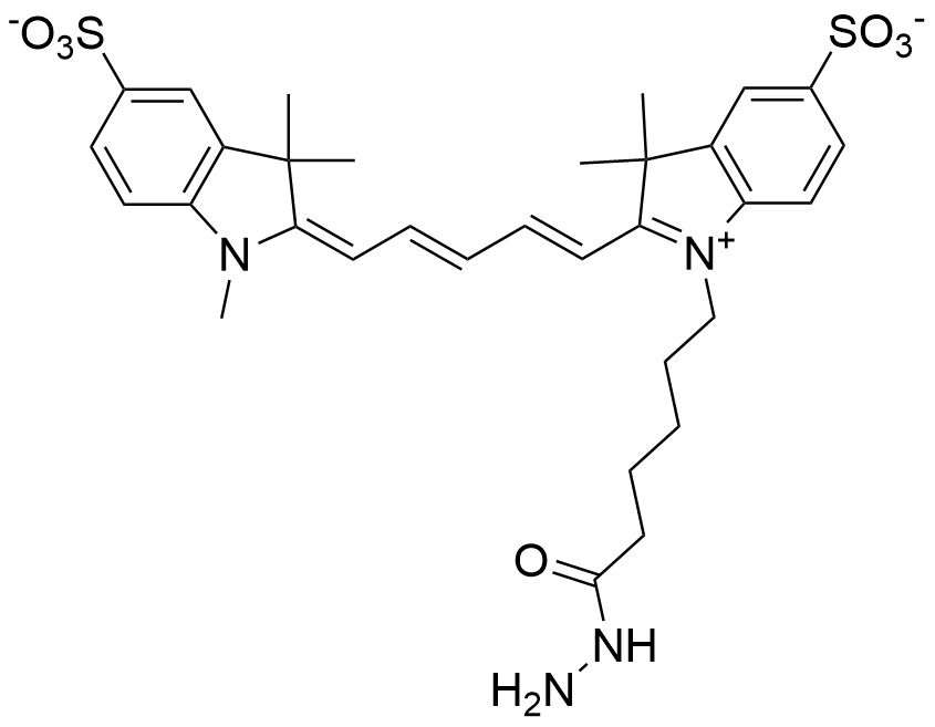 磺酸花菁染料 Sulfo Cy5 hydrazide