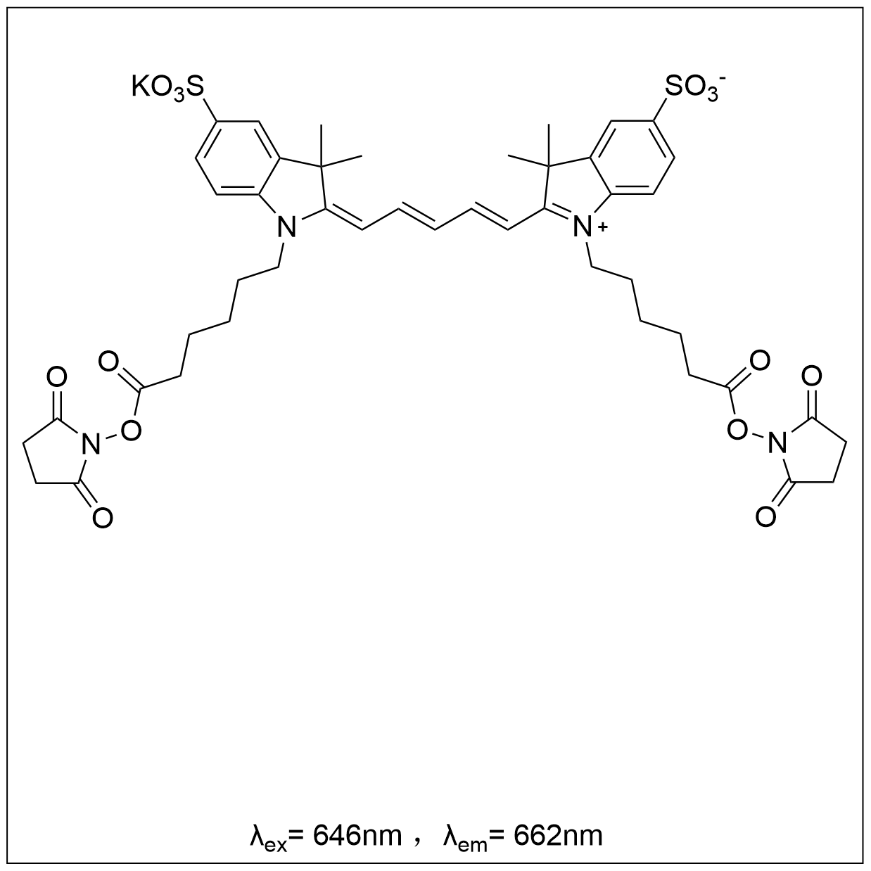 磺酸花菁染料 Sulfo Cy5 bis-NHS ester