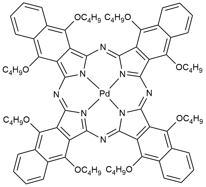 5,9,14,18,23,27,32,36-八丁氧基-2,3-萘酞菁钯