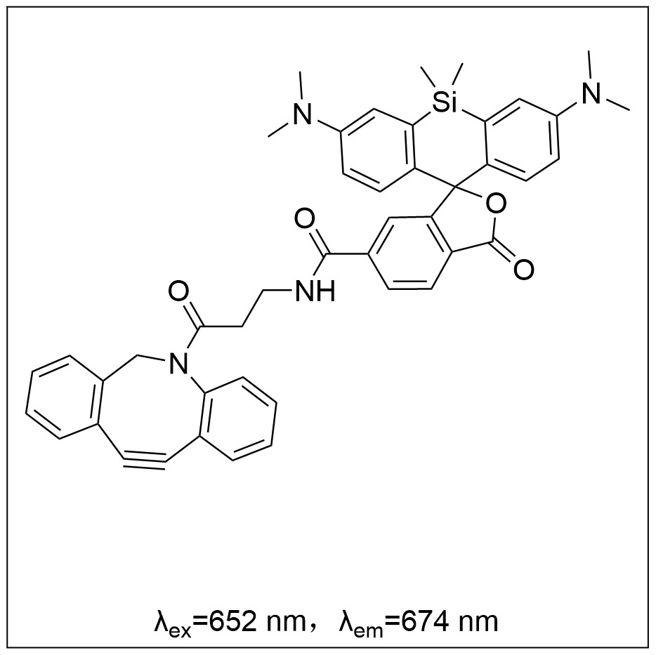硅基罗丹明-二苯并环辛炔 SiR-DBCO 