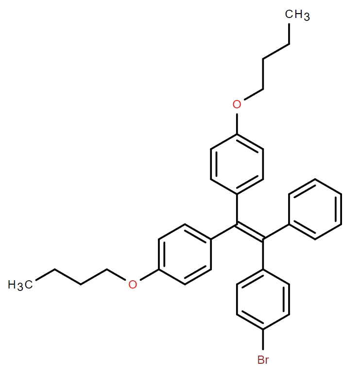1,1-二(4'-丁氧基苯)-2-(4''-溴苯)-2-苯基乙烯
